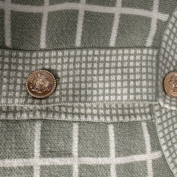 🦋NWOT! Marled Cardigan Sweater checkered round neckline button up preppy SZ S - Picture 9 of 10
